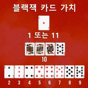 Online blackjack card value